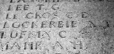 Commemoration on the Arras memorial