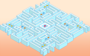 An isometric study for an eid al-adha card