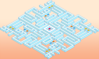 An isometric study for an eid al-adha card