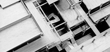 Detail of the balsawood model