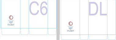 Alternative illustrations for bags made from an A4 sheet