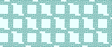 Stretching an eid greeting into a pattern