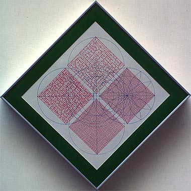 A hand-drawn piece of artwork dating from the 1970s