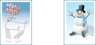 Greeting cards for the end of 2009