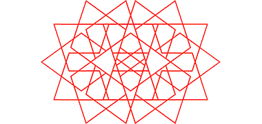 Junction of ten point geometry patterns