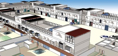 View of the house from the garden