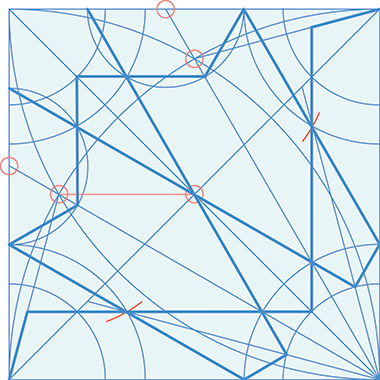 Six-fold pattern