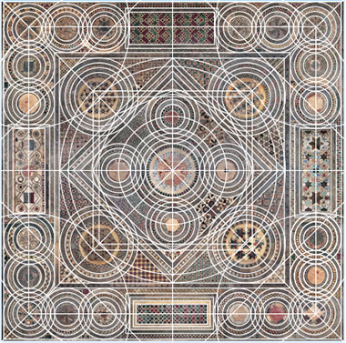 The setting out of the Westminster Abbey pavement