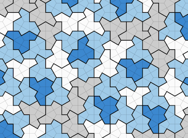 A pattern created with an aperiodic monotile – with permission from Craig S. Kaplan