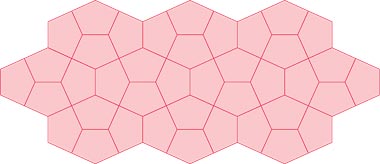 A pattern formed from Cairo tiling