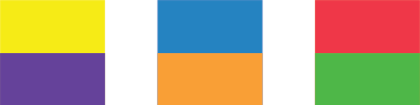Primary and secondary colours clashing