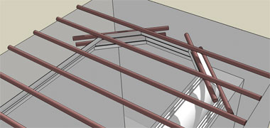 Reinforcement of internal coving