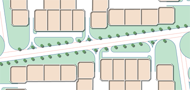 Light landscaping of a local distributor