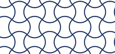 The outline of a simple cursive pattern