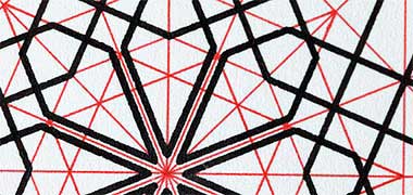 Detail of an analytical study for a geometrical panel