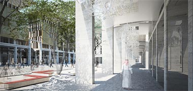 An illustration of al-Barahat Square – &copy; mossessian & partners