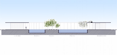 The section through a private residence – with permission from Paul Kaloustian