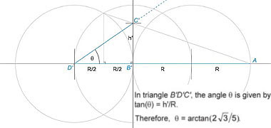 Proof of the angle of 34&middot;71500&deg; – courtesy of Professor N.A. Lockerbie