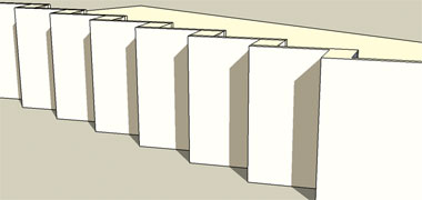 Integrated deflection design to protect windows