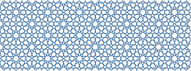 The design used as a continuous pattern