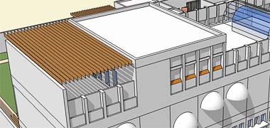 Detail of roof development