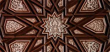 Detail of a door panel illustrating 12 point geometry