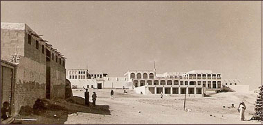 A view of Sheikh Ali’s compound in 1954 – with permission from Photos of Qatar&rsquo;s Past&rsquo; on Facebook