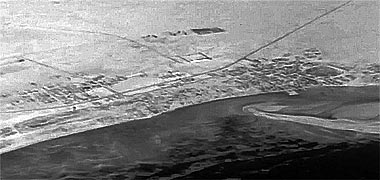 An aerial view of Wakra taken from the south-east in 1965