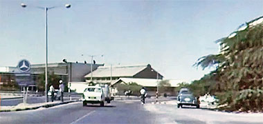 Cable and Wireless roundabout, 1968 – image developed from a video with permission from glasney on YouTube