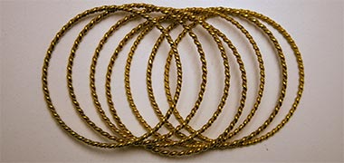 Seven traditional bangles