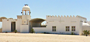 Looking from the north-west at a mosque at Abu Sidra, April 2023 - courtesy of Google Earth