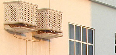 Air-conditioning shading units