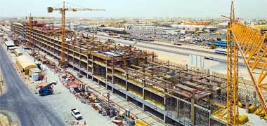 A view of the Barwa Commercial Avenue project under construction – permission requested from PERI