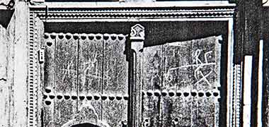 Detail of decoration around a door