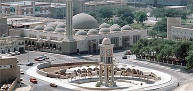 Aerial view of the Clock Tower, taken in 1972