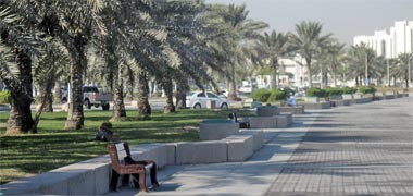 A view along Doha&rsquo;s pedestrian Corniche – with the permission of James Pearson