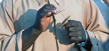 Cymbals being played at a razeef