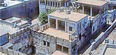 Detail of internal courtyards