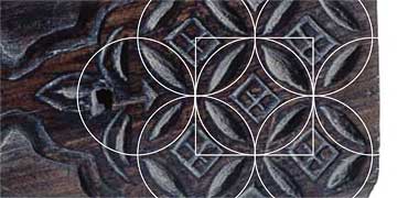 Possible geometrical basis for the circular detail at the head of an &rsquo;enf