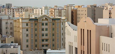 A view of new residential development