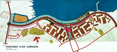 An illustrative plan for the development of the Khor Corniche