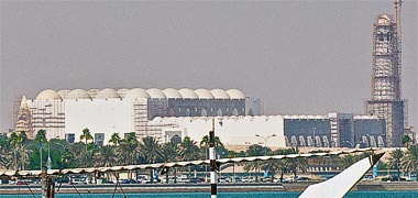 The new mosque under construction at al Khuwair