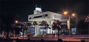 The Ministry of Finance at night