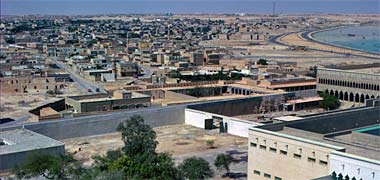 An aerial view of the Diwan al-Amiri looking north-west in February 1974