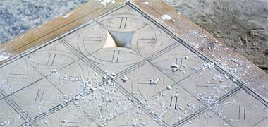 Beginning the carving out of a decorative panel