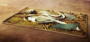 Aerial view of a private residential project – with permission from Oppenheim Architecture &plus; Design