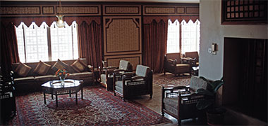 An interior view of the Oasis hotel, March 1972