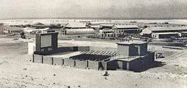 The open air cinema in Qatar Petroleum Company&rsquo;s camp at Dukhan – with permission from &lsquo;Photos of Qatar&rsquo;s Past&rsquo; on Facebook