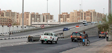 An overpass in Doha