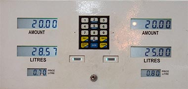 Petrol prices at the station in the centre of Doha, 2008